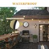 Illuminated Large Metal Outdoor Clocks Waterproof 18 Inches With AI