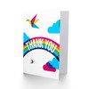 Wee Blue Coo Thank You Rainbow Origami Birds Sealed Greeting