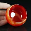 SaiDian 1Pcs Kung Fu Tea Cup Manmade Art Agate Carnelian