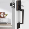 Brightify Front Door Handle, Modern Exterior Door Handle with Passage