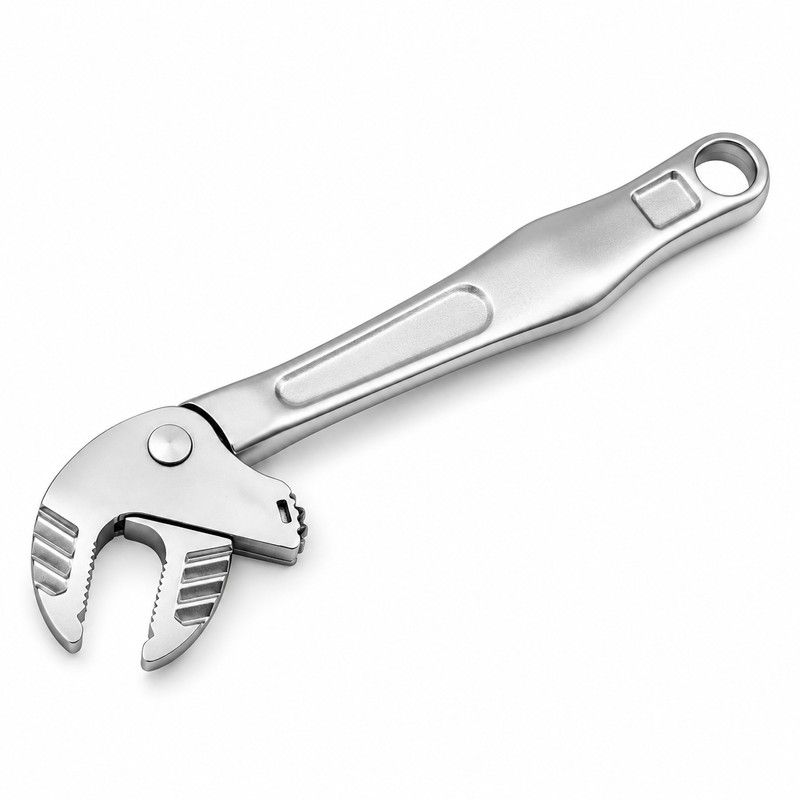 7-10mm Self-Adjusting Ratchet Wrench with Crab Claw Jaw and 30°