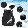 Mochila Deportiva con Cordón, Bolsas Impermeable de Cuerdas, Compartimento Separado