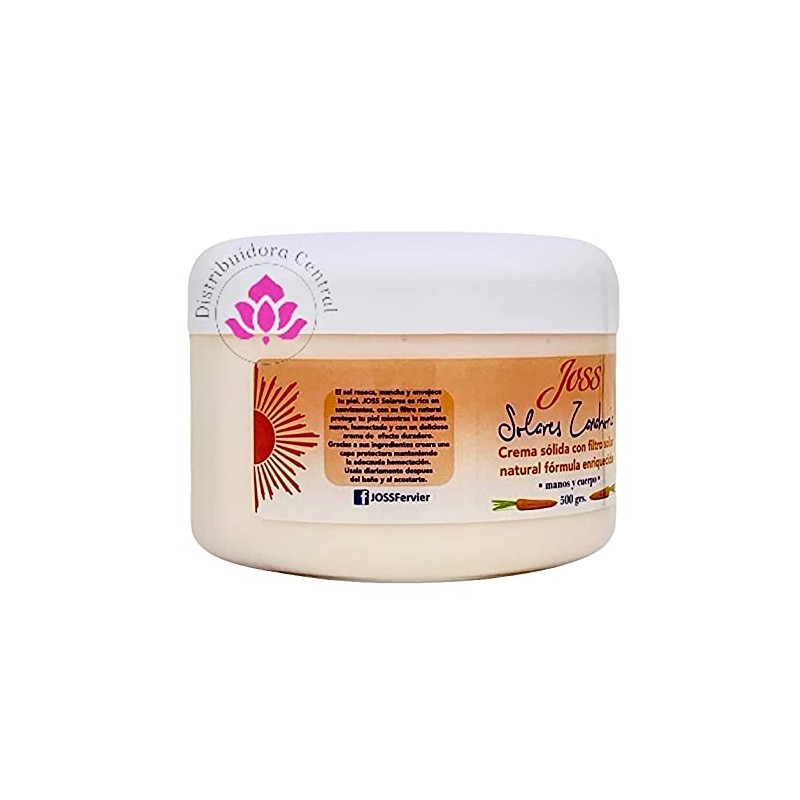 Crema Solida Solares Zanahoria JOSS Fervier 500grs.