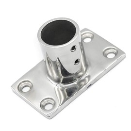 NRC&XRC Boat Hand Rail Fitting-90 Degree 1 inch Rectangular Base-Marine 316 Stainless Steel usd by Boats/Awning