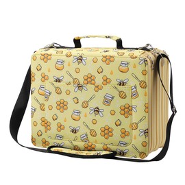 Lbxgap Marker Pen Organizer Case 224 Slots Large Capacity with Handy Wrap Portable Multilayer Holder for Watercolor Pencils & Gel Pen Markers(Yellow)