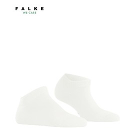 FALKE Women's ClimaWool Trainers, Breathable, Climate-Regulating, Odour-Inhibiting Wool, Lyocell, Very Durable, Reinforced, Elegant, Fine, Ultra Light Feel on the Skin, 1 Pair, White Off-White 2040