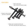 binifiMux M6 Crib Screws Hardware Kit, Black Flat Furniture Connector