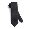 HISDERN Men's Wedding Ties and Pocket Square Tie Plaid Cufflink