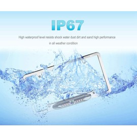 Backup Camera Frame License Plate HD Night Vision Rear View 170° Angle Waterproof Compatible with Dual Car Radio XDVD179BT XVM1000UI DCPA71W DCPA901 DM620N DM70MIR DM90MIR DMCPA70 DV622 DV712 DV715B