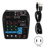 Mini USB Bluetooth Sound Card 4-channel Mixer for Household Stage