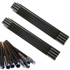 Wmzjnljy 340cm/133.8 inch Camping Tent Poles Flexible Replacement Fibreglass Pole Kit Universal 8 Sections Fiberglass Camping Tent Pole Bars Camping Awning Poles for Camping Hiking(Z27-2)