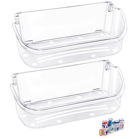 [2 PACK] UPGRADED 240356402 Refrigerator Door Bin Compatible with Frigidaire Door Shelf Replacement Refrigerator Door Shelves FFSS2615TS0 LFSS2612TF0 FGHS2631PF4A LFSS2612TE0 FFSS2615TS5 Door Bin | ALVAR
