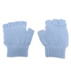 1 Pair Winter Knitted Fingerless Gloves Double Sided Heating USB