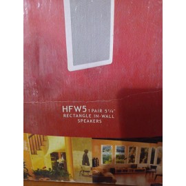 HiFi Works HFW5 Rectangle In-Wall Speaker Pair Of 5 1/4..NEW OLD STOCK