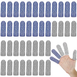 Funnysoft 40 Pcs Finger Cots Cut Resistant Protector Anti Cut Fingertips Finger Sleeve Reusable Finger Covers Thumb Finger Protection Cots for Kitchen Work Sculpture Supplies