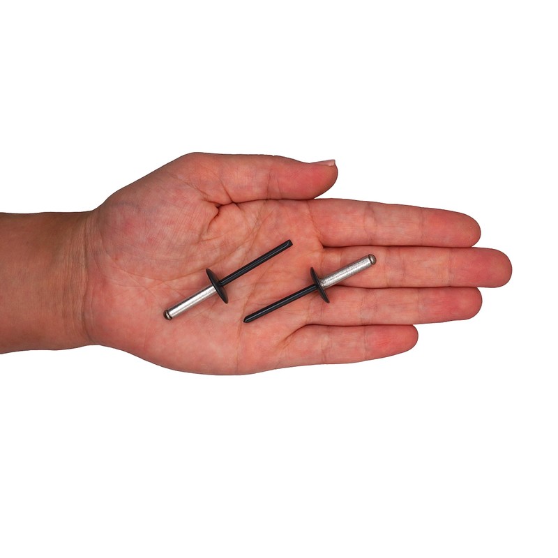 SKIR'CO Pack of 50 Large Flange Aluminium Blind Rivets 4.8