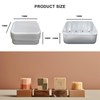 Pack of 2 Aluminium Travel Soap Box Waterproof Soap Dish