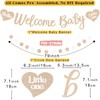 Boho Baby Shower Decorations for Girl, Pre-Strung Welcome Baby Banner