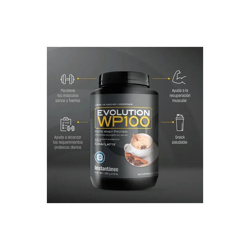 Evolution Wp100 - Bote Chai Latte De 1400 G -