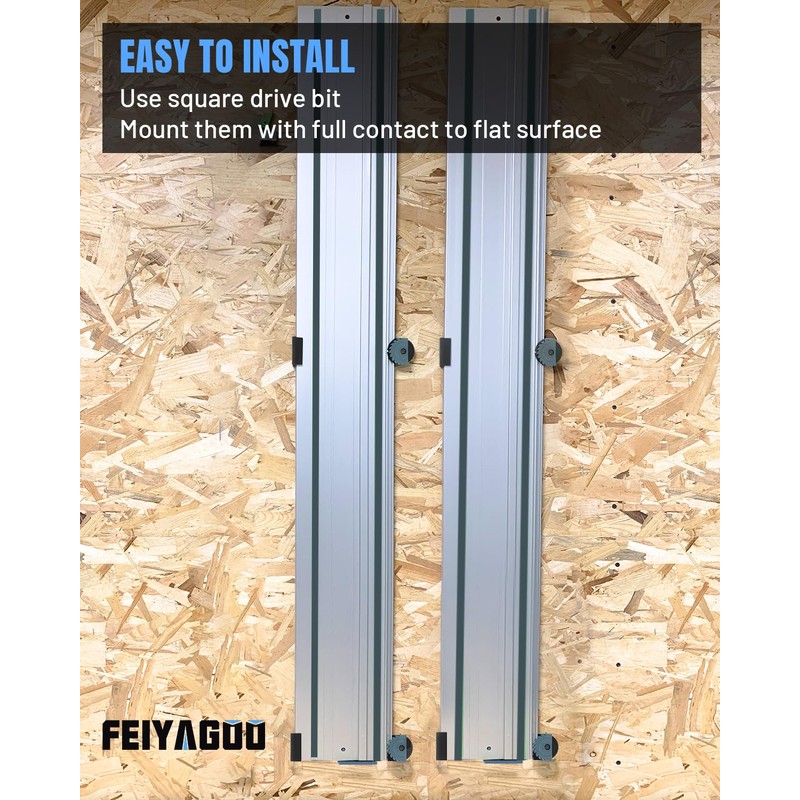 Track Saw Guide Organizer, Track Rack for Guide Rail, Guide