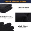 DOOVID Knit Gloves Adult Magic Gloves for Women Men Stretch
