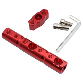 Teagle Bran Motorcycle Clamp Bar Handlebar Universal Multi Holder Smartphone Clamp Bracket Aluminum 0.8 inch (2 cm) 12 cm Red
