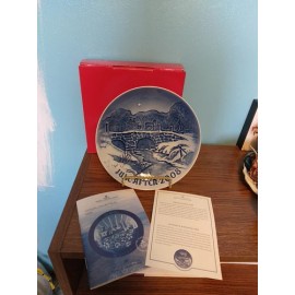 Bing and Grondahl Christmas Plate 2008. New With Papers And Box