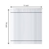 youngseahome White Shower Curtain with Black Border, Modern Chic Faux