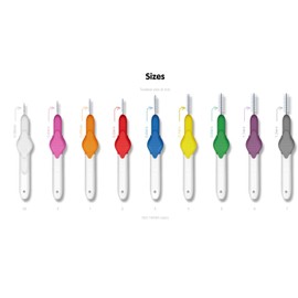 Stoddard Icon Purple Standard Interdental Brush - 8 Bush Plus 2 Free Brush in 1 Pack