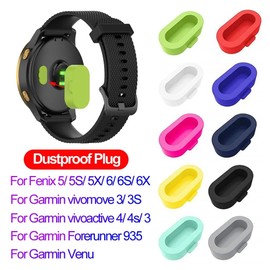 Pinhen Fenix 5 Dust Proof Cap Port Protector Resistant And Anti-dust Plugs For Garmin Fenix 5/5X/5S Watch Wristband Port Plugs Cover (Fenix 5/5s/5x Plug 10pcs)