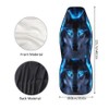 chaqlin Neon Blue Wolf Car Seat Covers Set, Women Men