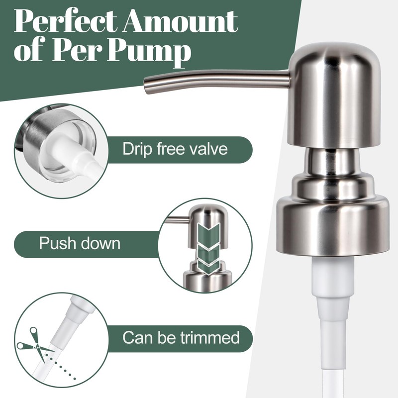 Tuipmui Soap Dispenser Pump Replacement, Kitchen and Bathroom Soap Pump