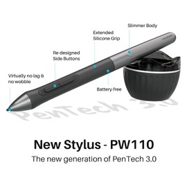 2023 HUION Inspiroy 2 Large Drawing Tablet, 10x6inch Art Tablet with Scroll Wheel 3-Set 8 Customized Keys Battery-Free Stylus, Graphics Tablet for Drawing, Design, Work with Mac, PC & Mobile, Black