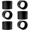 6 Pcs Black Light Socket Shade Rings, Metal Lamp Shade