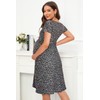 OUGES Womens 2024 Short Sleeve Summer Floral Maternity Dresses Nursing