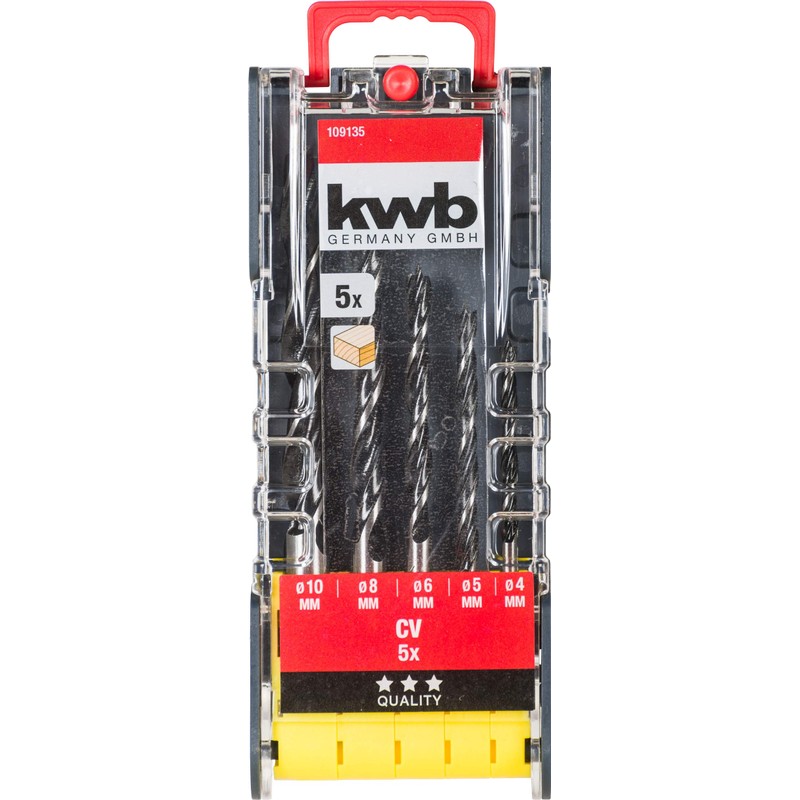 kwb Power Box Set of 3 Drill Cassettes in Value