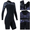 1.5MM Diving Onepiece Swimsuit Wetsuit Short Trousers for Snorkeling Surfing(Woman