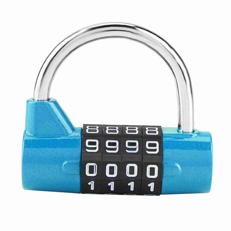 4 Dial Digit Code Padlock Security Password Lock Prevent Suitable