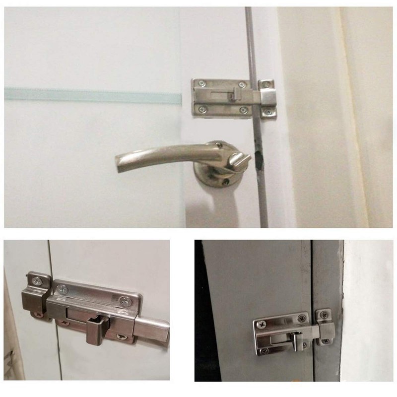 Door Bolts, 2 Pieces Stainless Steel Door Latch Gate Latch