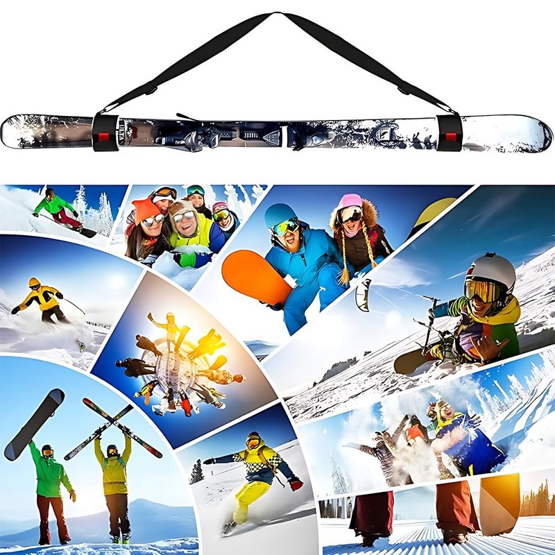 XUZOPIM Adjustable Ski Carrier Strap, Ski Carrying Strap For Skis