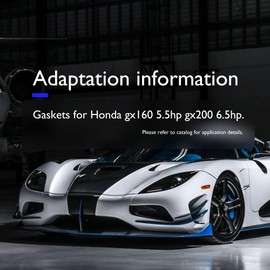 OXCANO 3 PCS Carburetor Gasket Mount Compatible with Honda GX160 GX168 GX200 168F EU3000is 5.5HP 6.5HP GX Engine Lawn Mower Carb Mounting Gaskets