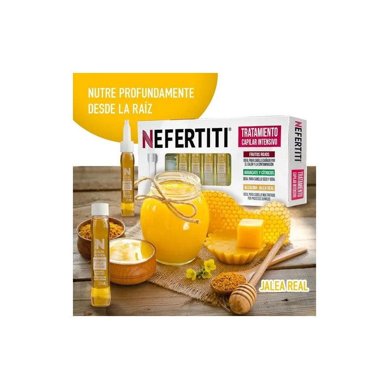 Nefertiti Ampolletas Alcalina - Jalea Real 10 X 20ml