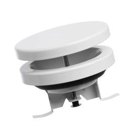 EUROPLAST Diameter 80 mm supply air valve, plate valve, ceiling valve, supply air, white sheet steel, round, for pipe connection