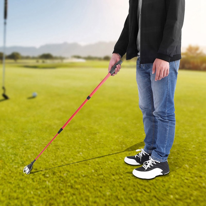 Portable Aluminum Telescopic Golf Ball Picker Retriever Scooping Pick Up