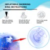 JNTMIKUN Swimming Ring for Adults, Inflatable Swimming Ring with Secure