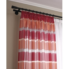 GARDINIA Chicago Series Double Combination Bracket with Metal Mounting Plate for Curtain Rod, 2-Track Open, Includes All Mounting Parts, Diameter 20 mm, Metal, Matt Black