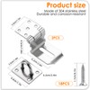 Dfuqanb Pack of 2 Stainless Steel 90 Degree Hasp Lock,