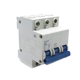 Dahszhi DIN Rail Mounted Circuit Breaker AC 400V 20A 3 Pole DZ47-63 C20