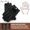 J.A.G. JAG Full Finger Leather Driving Gloves - Cowhide Motorcycle