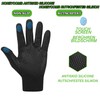YNR Equestrian Winter Thermal Horse Riding Gloves Synthetic Leather Black